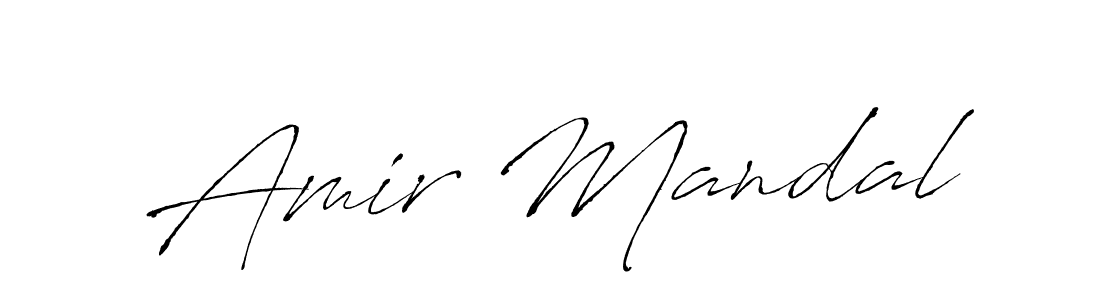 Antro_Vectra is a professional signature style that is perfect for those who want to add a touch of class to their signature. It is also a great choice for those who want to make their signature more unique. Get Amir Mandal name to fancy signature for free. Amir Mandal signature style 6 images and pictures png