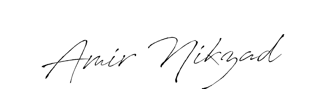 Similarly Antro_Vectra is the best handwritten signature design. Signature creator online .You can use it as an online autograph creator for name Amir Nikzad. Amir Nikzad signature style 6 images and pictures png