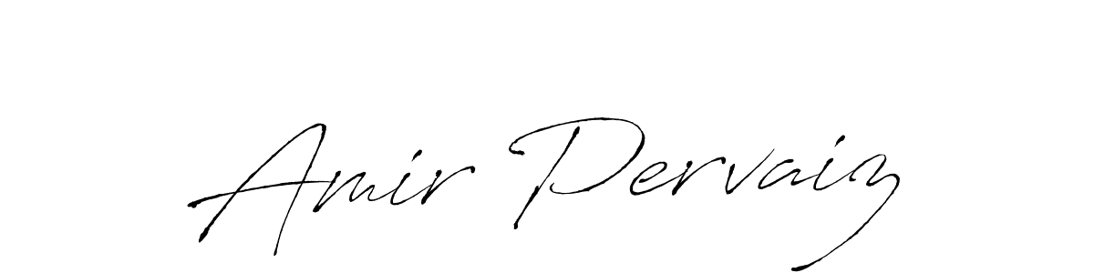 Design your own signature with our free online signature maker. With this signature software, you can create a handwritten (Antro_Vectra) signature for name Amir Pervaiz. Amir Pervaiz signature style 6 images and pictures png