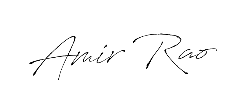 How to make Amir Rao name signature. Use Antro_Vectra style for creating short signs online. This is the latest handwritten sign. Amir Rao signature style 6 images and pictures png