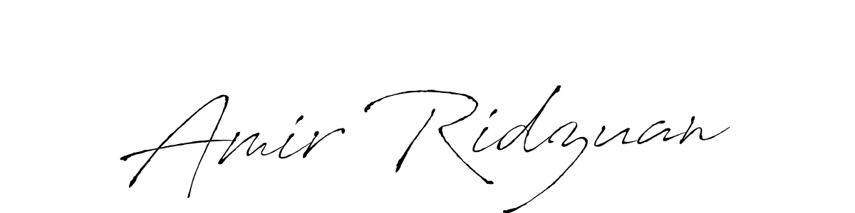 How to make Amir Ridzuan signature? Antro_Vectra is a professional autograph style. Create handwritten signature for Amir Ridzuan name. Amir Ridzuan signature style 6 images and pictures png