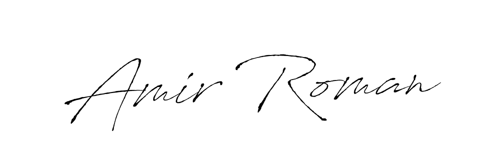 The best way (Antro_Vectra) to make a short signature is to pick only two or three words in your name. The name Amir Roman include a total of six letters. For converting this name. Amir Roman signature style 6 images and pictures png