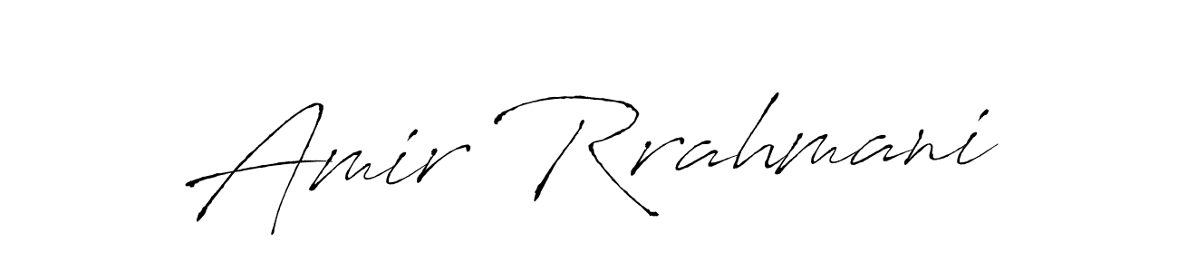 if you are searching for the best signature style for your name Amir Rrahmani. so please give up your signature search. here we have designed multiple signature styles  using Antro_Vectra. Amir Rrahmani signature style 6 images and pictures png