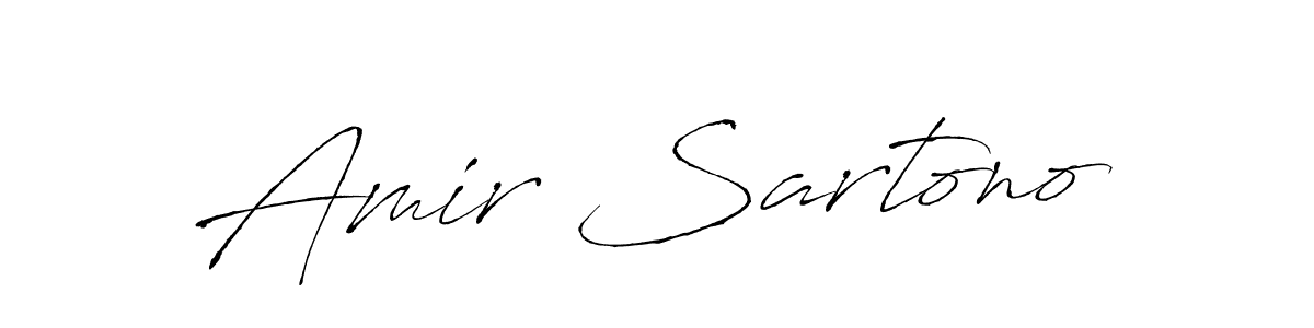 Amir Sartono stylish signature style. Best Handwritten Sign (Antro_Vectra) for my name. Handwritten Signature Collection Ideas for my name Amir Sartono. Amir Sartono signature style 6 images and pictures png