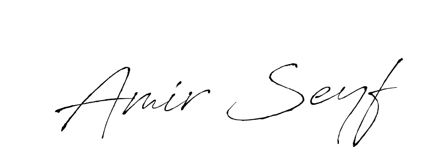 You should practise on your own different ways (Antro_Vectra) to write your name (Amir Seyf) in signature. don't let someone else do it for you. Amir Seyf signature style 6 images and pictures png