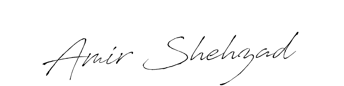 Design your own signature with our free online signature maker. With this signature software, you can create a handwritten (Antro_Vectra) signature for name Amir Shehzad. Amir Shehzad signature style 6 images and pictures png