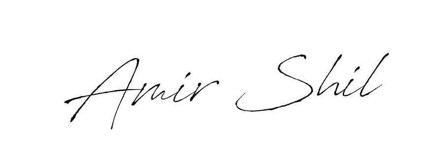Make a beautiful signature design for name Amir Shil. With this signature (Antro_Vectra) style, you can create a handwritten signature for free. Amir Shil signature style 6 images and pictures png