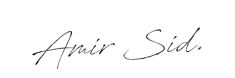 Also we have Amir Sid. name is the best signature style. Create professional handwritten signature collection using Antro_Vectra autograph style. Amir Sid. signature style 6 images and pictures png