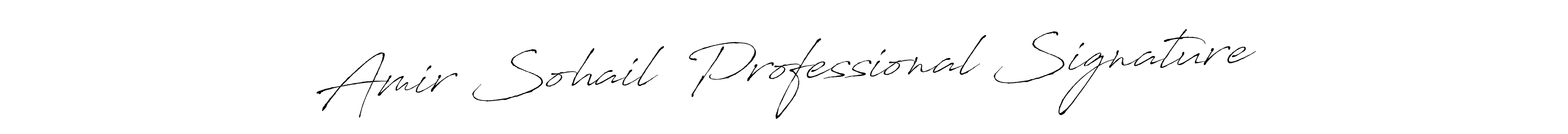 How to make Amir Sohail  Professional Signature name signature. Use Antro_Vectra style for creating short signs online. This is the latest handwritten sign. Amir Sohail  Professional Signature signature style 6 images and pictures png