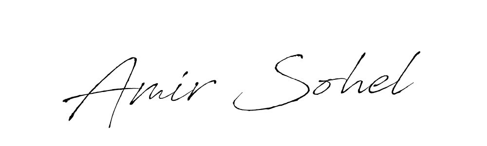 Also You can easily find your signature by using the search form. We will create Amir Sohel name handwritten signature images for you free of cost using Antro_Vectra sign style. Amir Sohel signature style 6 images and pictures png