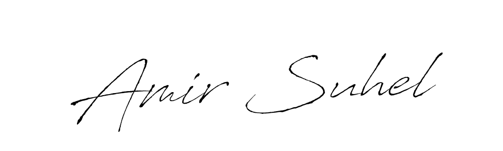Create a beautiful signature design for name Amir Suhel. With this signature (Antro_Vectra) fonts, you can make a handwritten signature for free. Amir Suhel signature style 6 images and pictures png