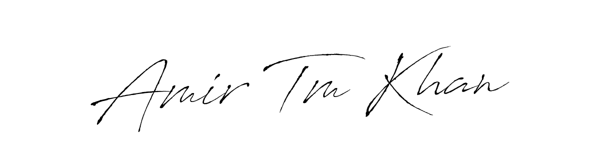 if you are searching for the best signature style for your name Amir Tm Khan. so please give up your signature search. here we have designed multiple signature styles  using Antro_Vectra. Amir Tm Khan signature style 6 images and pictures png