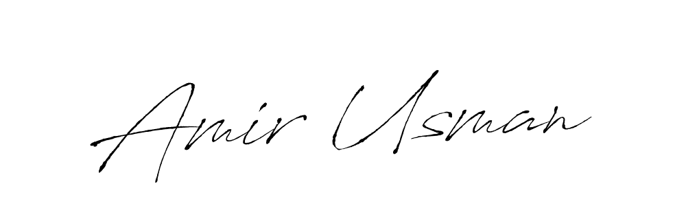 Amir Usman stylish signature style. Best Handwritten Sign (Antro_Vectra) for my name. Handwritten Signature Collection Ideas for my name Amir Usman. Amir Usman signature style 6 images and pictures png