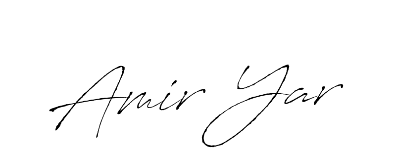 How to make Amir Yar name signature. Use Antro_Vectra style for creating short signs online. This is the latest handwritten sign. Amir Yar signature style 6 images and pictures png