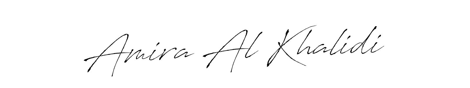 Amira Al Khalidi stylish signature style. Best Handwritten Sign (Antro_Vectra) for my name. Handwritten Signature Collection Ideas for my name Amira Al Khalidi. Amira Al Khalidi signature style 6 images and pictures png