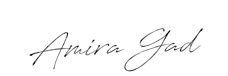 How to make Amira Gad name signature. Use Antro_Vectra style for creating short signs online. This is the latest handwritten sign. Amira Gad signature style 6 images and pictures png