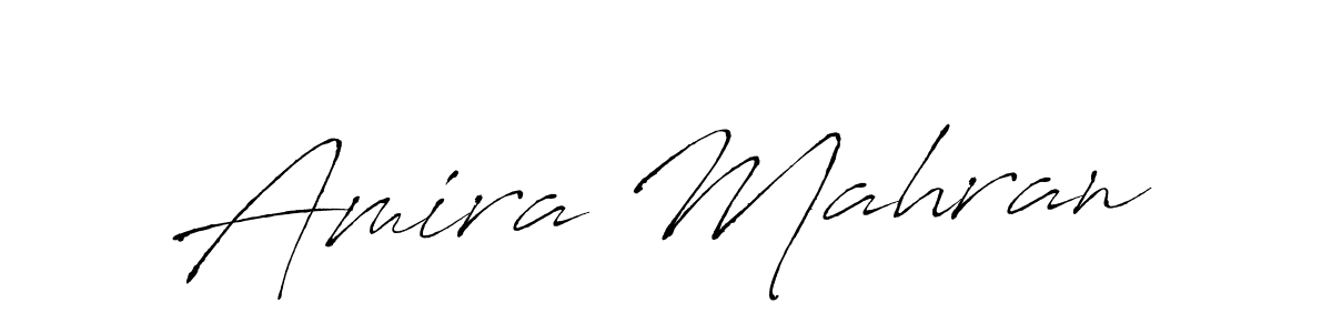 Create a beautiful signature design for name Amira Mahran. With this signature (Antro_Vectra) fonts, you can make a handwritten signature for free. Amira Mahran signature style 6 images and pictures png
