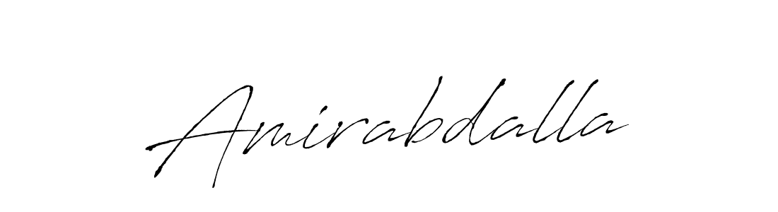 Amirabdalla stylish signature style. Best Handwritten Sign (Antro_Vectra) for my name. Handwritten Signature Collection Ideas for my name Amirabdalla. Amirabdalla signature style 6 images and pictures png