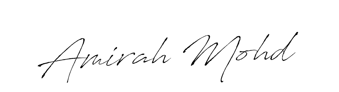 Antro_Vectra is a professional signature style that is perfect for those who want to add a touch of class to their signature. It is also a great choice for those who want to make their signature more unique. Get Amirah Mohd name to fancy signature for free. Amirah Mohd signature style 6 images and pictures png