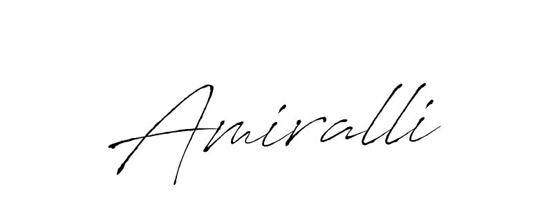 You should practise on your own different ways (Antro_Vectra) to write your name (Amiralli) in signature. don't let someone else do it for you. Amiralli signature style 6 images and pictures png