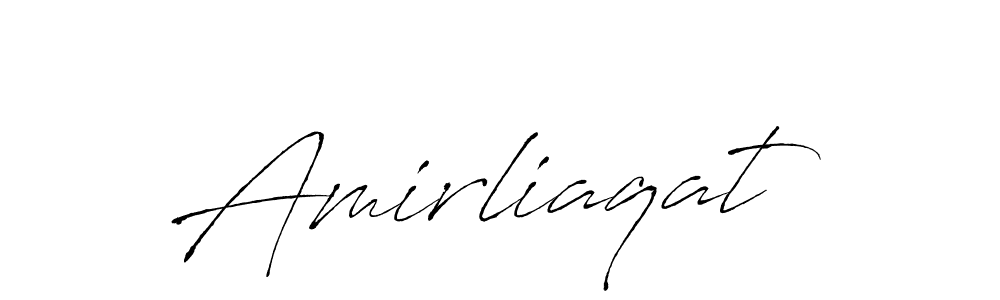 The best way (Antro_Vectra) to make a short signature is to pick only two or three words in your name. The name Amirliaqat include a total of six letters. For converting this name. Amirliaqat signature style 6 images and pictures png