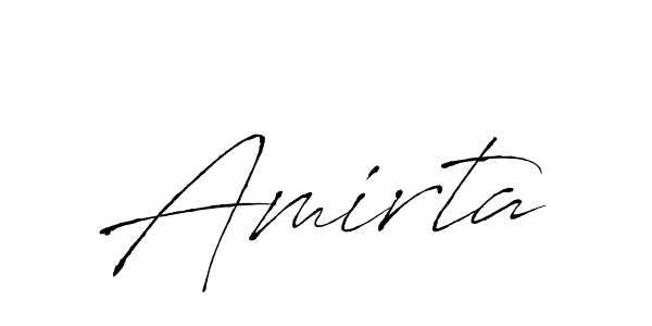 How to make Amirta signature? Antro_Vectra is a professional autograph style. Create handwritten signature for Amirta name. Amirta signature style 6 images and pictures png