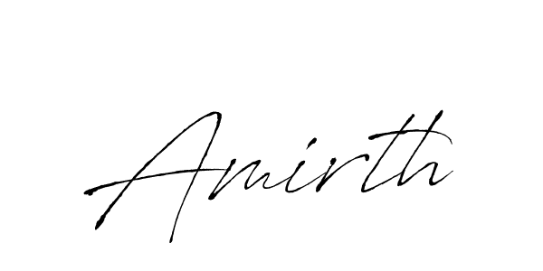 Amirth stylish signature style. Best Handwritten Sign (Antro_Vectra) for my name. Handwritten Signature Collection Ideas for my name Amirth. Amirth signature style 6 images and pictures png