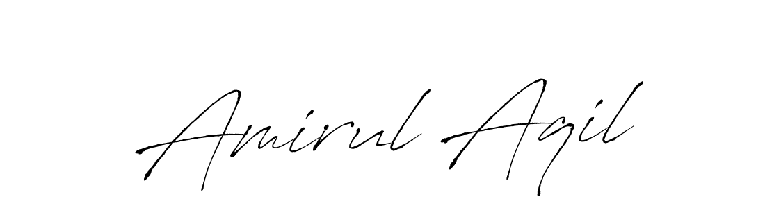 Once you've used our free online signature maker to create your best signature Antro_Vectra style, it's time to enjoy all of the benefits that Amirul Aqil name signing documents. Amirul Aqil signature style 6 images and pictures png