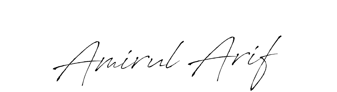 How to make Amirul Arif signature? Antro_Vectra is a professional autograph style. Create handwritten signature for Amirul Arif name. Amirul Arif signature style 6 images and pictures png