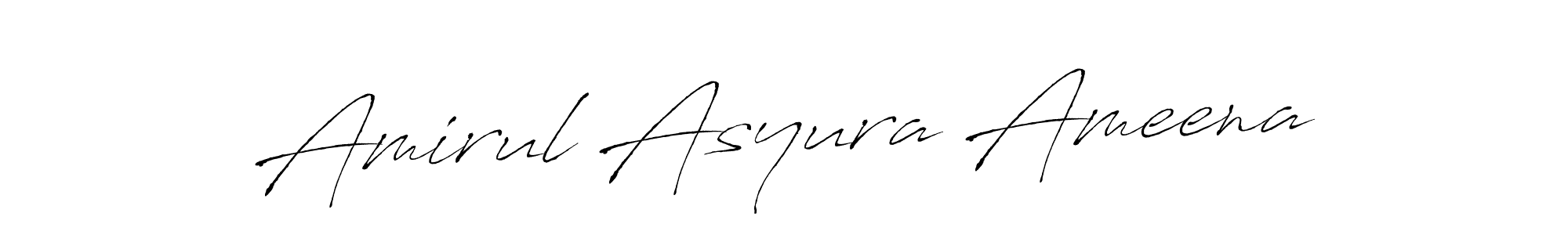 Use a signature maker to create a handwritten signature online. With this signature software, you can design (Antro_Vectra) your own signature for name Amirul Asyura Ameena. Amirul Asyura Ameena signature style 6 images and pictures png