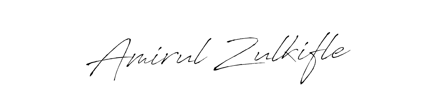 if you are searching for the best signature style for your name Amirul Zulkifle. so please give up your signature search. here we have designed multiple signature styles  using Antro_Vectra. Amirul Zulkifle signature style 6 images and pictures png