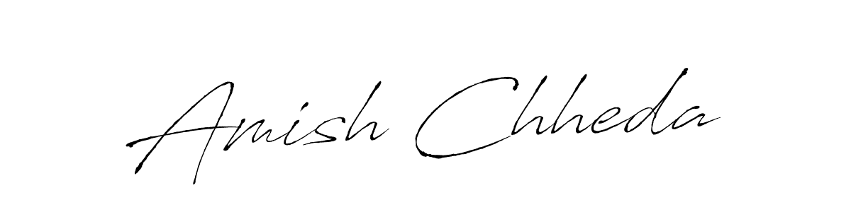 Use a signature maker to create a handwritten signature online. With this signature software, you can design (Antro_Vectra) your own signature for name Amish Chheda. Amish Chheda signature style 6 images and pictures png