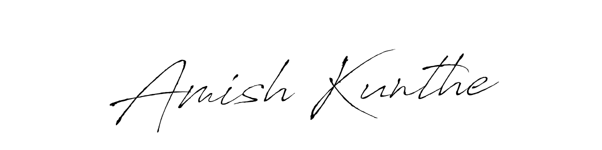 How to make Amish Kunthe signature? Antro_Vectra is a professional autograph style. Create handwritten signature for Amish Kunthe name. Amish Kunthe signature style 6 images and pictures png