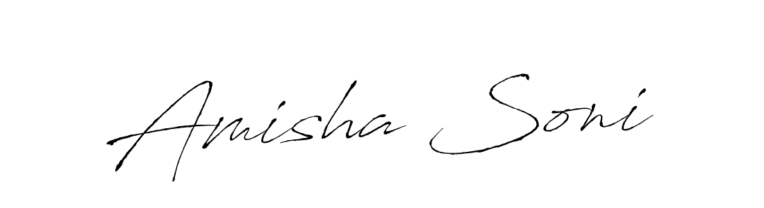 Also we have Amisha Soni name is the best signature style. Create professional handwritten signature collection using Antro_Vectra autograph style. Amisha Soni signature style 6 images and pictures png