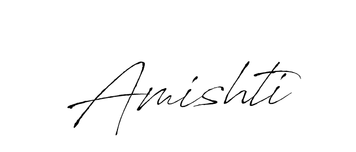 Design your own signature with our free online signature maker. With this signature software, you can create a handwritten (Antro_Vectra) signature for name Amishti. Amishti signature style 6 images and pictures png