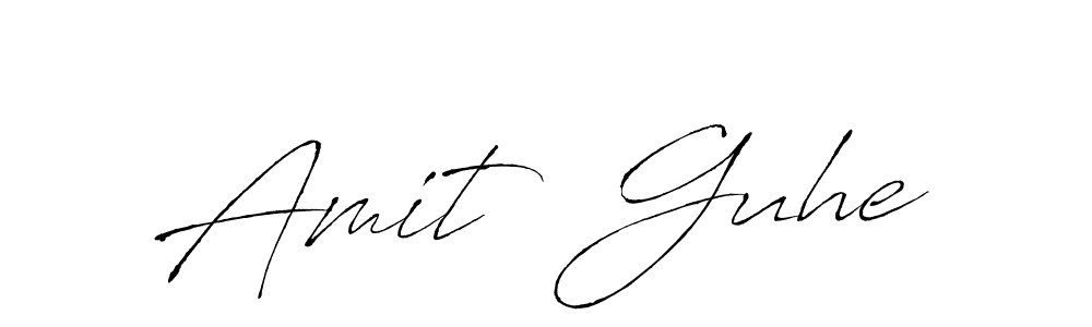 Make a beautiful signature design for name Amit  Guhe. With this signature (Antro_Vectra) style, you can create a handwritten signature for free. Amit  Guhe signature style 6 images and pictures png