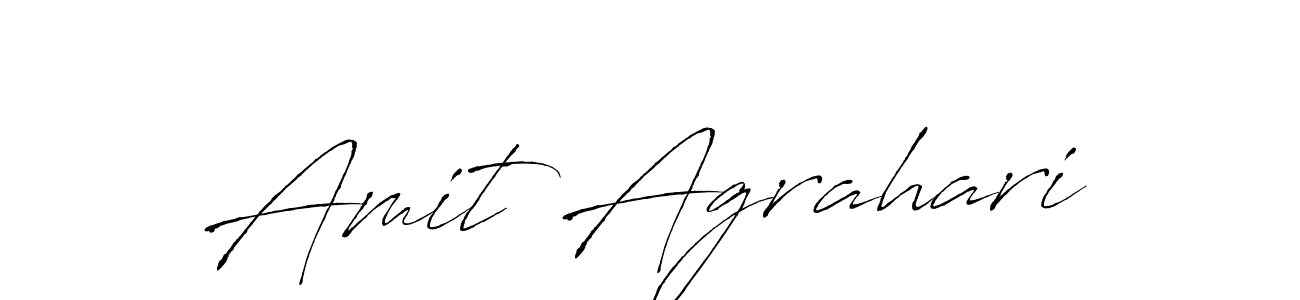 Design your own signature with our free online signature maker. With this signature software, you can create a handwritten (Antro_Vectra) signature for name Amit Agrahari. Amit Agrahari signature style 6 images and pictures png