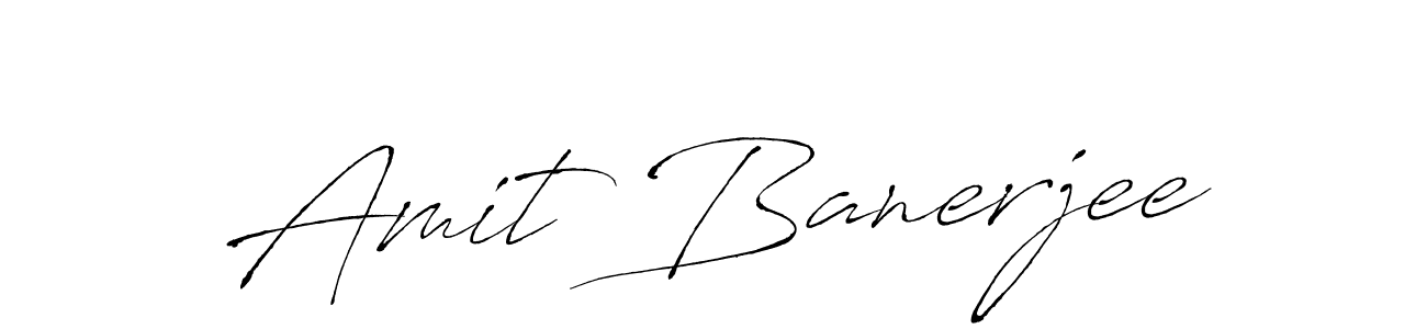 How to make Amit Banerjee name signature. Use Antro_Vectra style for creating short signs online. This is the latest handwritten sign. Amit Banerjee signature style 6 images and pictures png