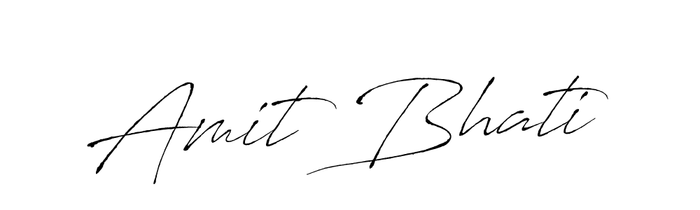 Make a beautiful signature design for name Amit Bhati. With this signature (Antro_Vectra) style, you can create a handwritten signature for free. Amit Bhati signature style 6 images and pictures png