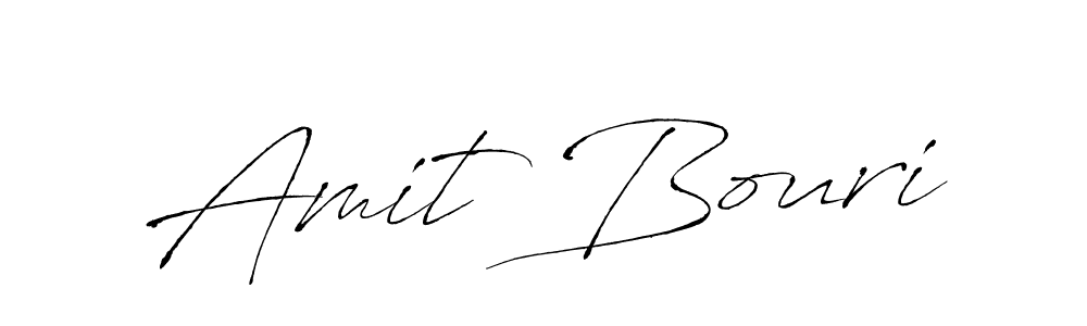 How to make Amit Bouri name signature. Use Antro_Vectra style for creating short signs online. This is the latest handwritten sign. Amit Bouri signature style 6 images and pictures png