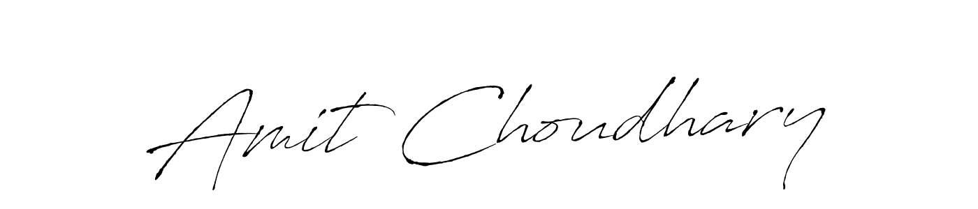 How to make Amit Choudhary name signature. Use Antro_Vectra style for creating short signs online. This is the latest handwritten sign. Amit Choudhary signature style 6 images and pictures png