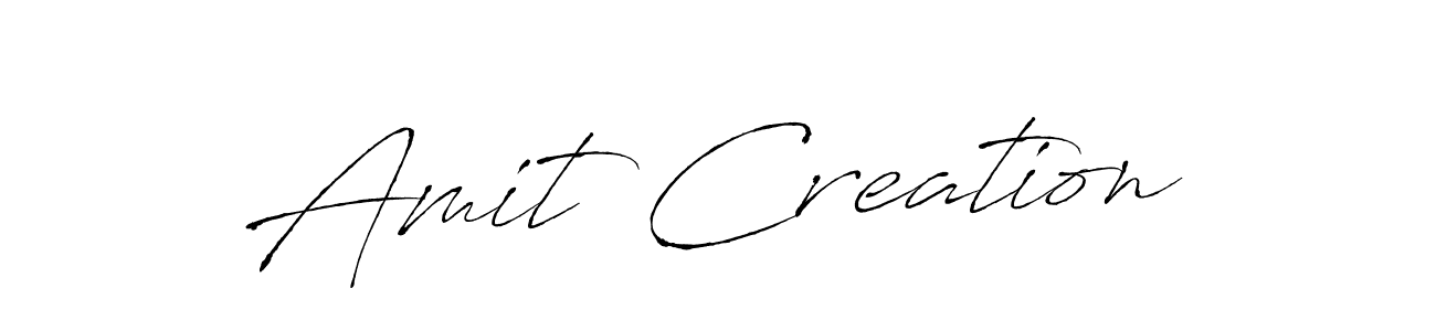 Design your own signature with our free online signature maker. With this signature software, you can create a handwritten (Antro_Vectra) signature for name Amit Creation. Amit Creation signature style 6 images and pictures png