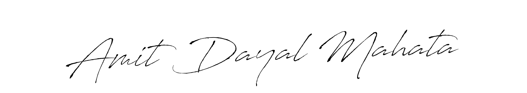 How to make Amit Dayal Mahata name signature. Use Antro_Vectra style for creating short signs online. This is the latest handwritten sign. Amit Dayal Mahata signature style 6 images and pictures png