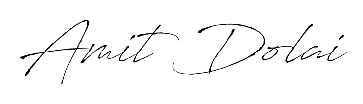 Looking for an artistic signature for Amit Dolai? The Antro_Vectra calligraphy style gives a sophisticated flow suitable for business cards and emails. Amit Dolai signature style 6 images and pictures png