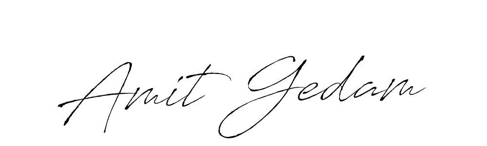 Also You can easily find your signature by using the search form. We will create Amit Gedam name handwritten signature images for you free of cost using Antro_Vectra sign style. Amit Gedam signature style 6 images and pictures png