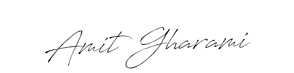 Also we have Amit Gharami name is the best signature style. Create professional handwritten signature collection using Antro_Vectra autograph style. Amit Gharami signature style 6 images and pictures png