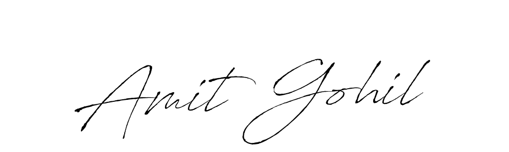 Antro_Vectra is a professional signature style that is perfect for those who want to add a touch of class to their signature. It is also a great choice for those who want to make their signature more unique. Get Amit Gohil name to fancy signature for free. Amit Gohil signature style 6 images and pictures png