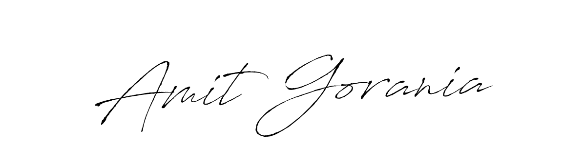 Make a beautiful signature design for name Amit Gorania. With this signature (Antro_Vectra) style, you can create a handwritten signature for free. Amit Gorania signature style 6 images and pictures png