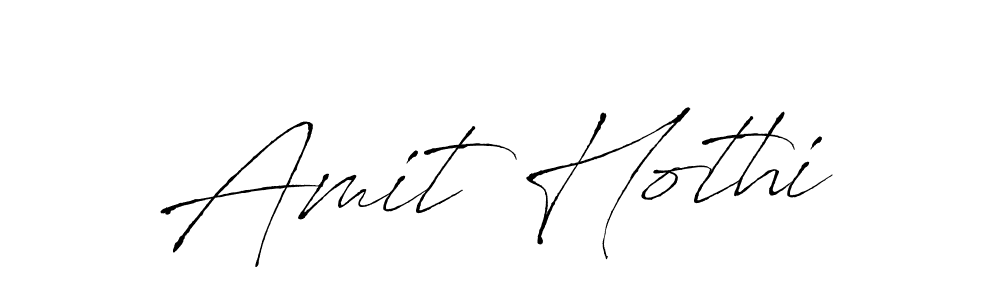 How to make Amit Hothi name signature. Use Antro_Vectra style for creating short signs online. This is the latest handwritten sign. Amit Hothi signature style 6 images and pictures png