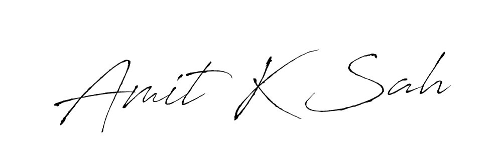 How to make Amit K Sah signature? Antro_Vectra is a professional autograph style. Create handwritten signature for Amit K Sah name. Amit K Sah signature style 6 images and pictures png